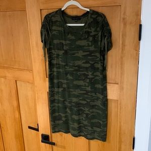 Camo t-shirt dress, size Med